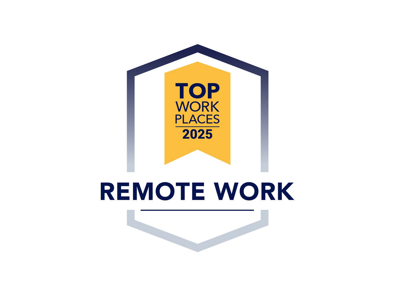 Top Workplaces 2025 Remote Work Award Badge.