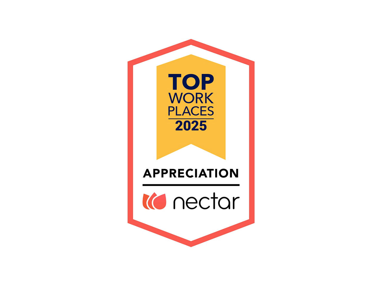 Top Workplaces 2025 Appreciation Award Badge Nectar.